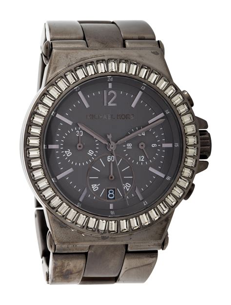 michael kors dylan crystal bezel chronograph watch